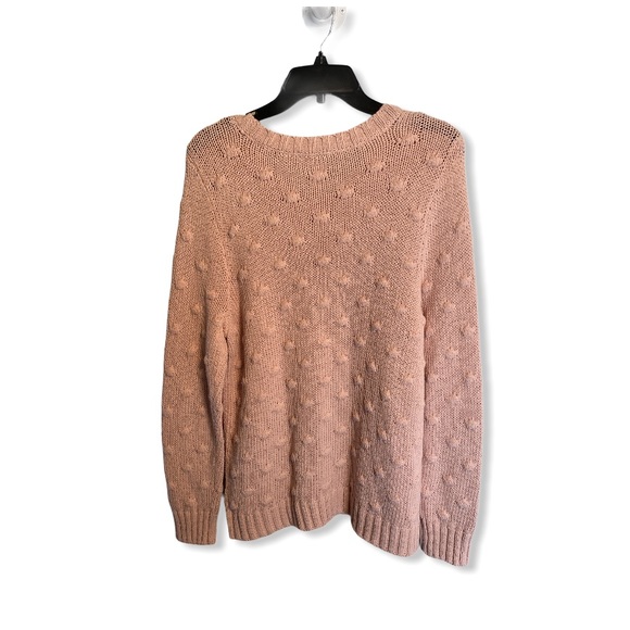 Vince Camuto Cotton Popcorn Sweater Soft Pink - Picture 4 of 8